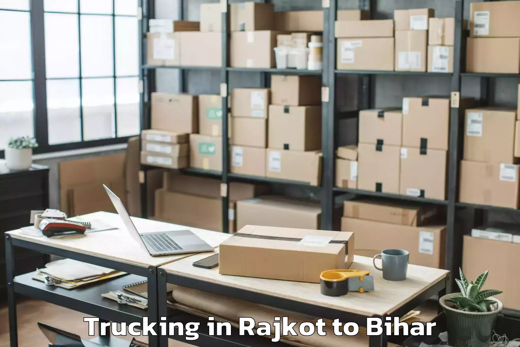 Get Rajkot to Adhaura Trucking